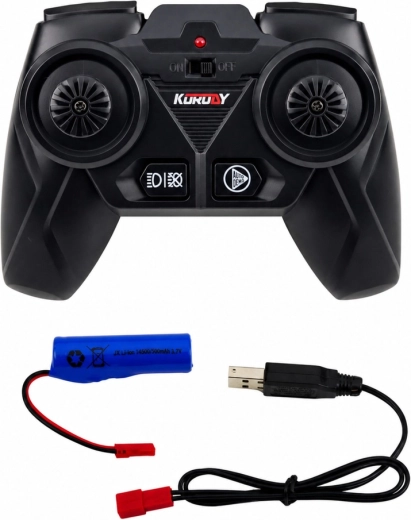 RC-pult, aku ja USB kaudu laadimine