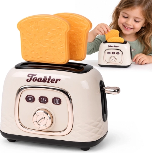 Children's toaster with pop-up toast