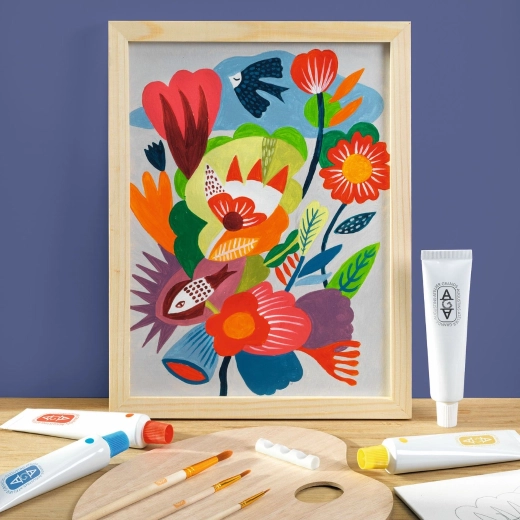 Kunstikomplekt DJECO Atelier – maalimine šabloonide järgi