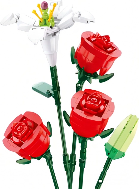 Sluban Flowers Roses & Lily – 267-piece building set