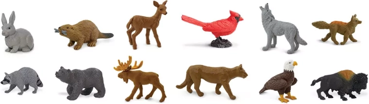 12 animals for play and learning