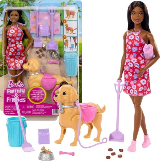 Barbie Brooklyn komplekt kutsika jalutamiseks koos kutsika ja tarvikutega