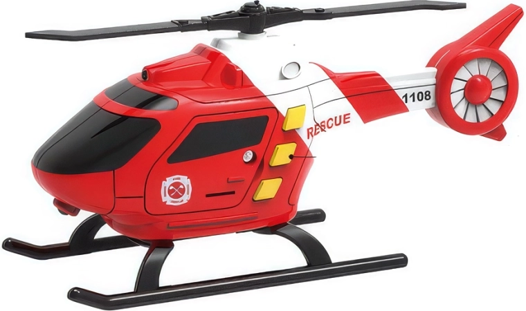 Rescue helicopter with light and sound effects 16.5 cm