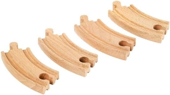 4 short curved tracks for flexible building