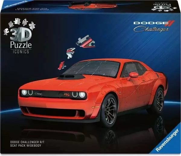 3D pusle Ravensburger Iconics: Dodge Challenger R/T Scat Pack Widebody – 108 tükki