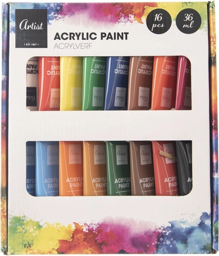 Akrüülvärvide komplekt 16 tk 36 ml