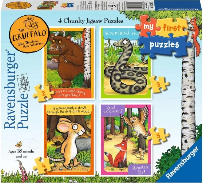 RAVENSBURGER My First Puzzle: The Gruffalo 4-in-1 (2, 3, 4, 5 pieces)