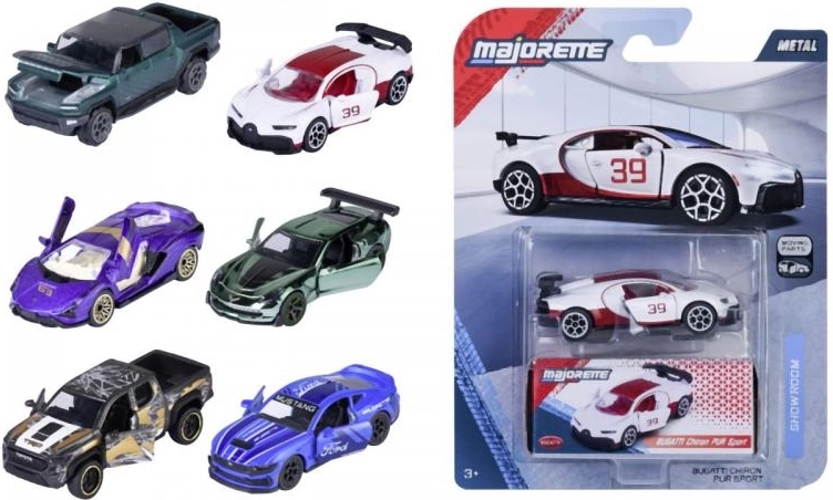 Metallist mänguauto Deluxe Cars 1:64 avatavate osadega