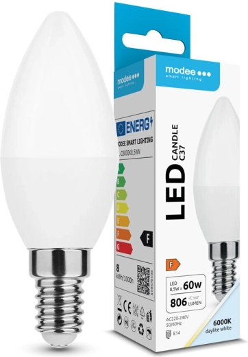 Modee LED candle bulb C37 8.5 W E14 806 lm cool white