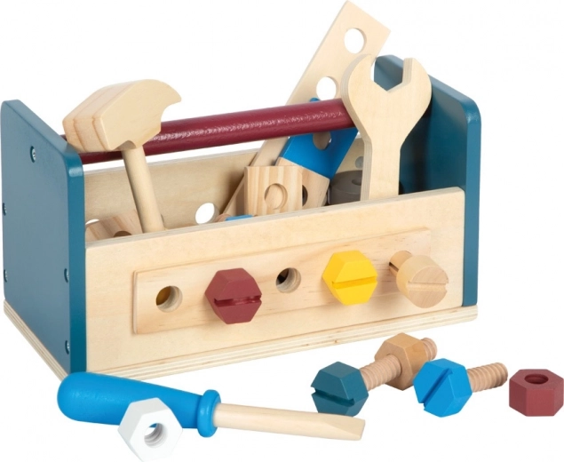 Wooden Workbench and Tool Crate 2-in-1 SMALL FOOT Workshop