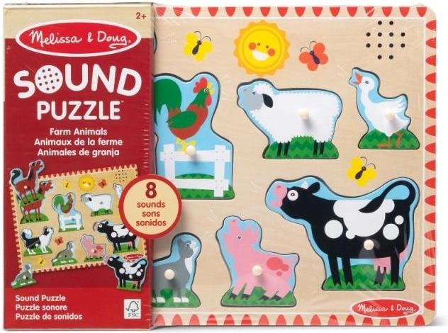 Melissa & Doug heliga puidust helipusle