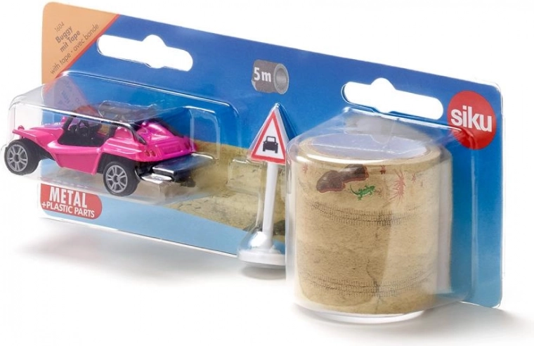 Siku buggy with tape – pink beach model for creative play