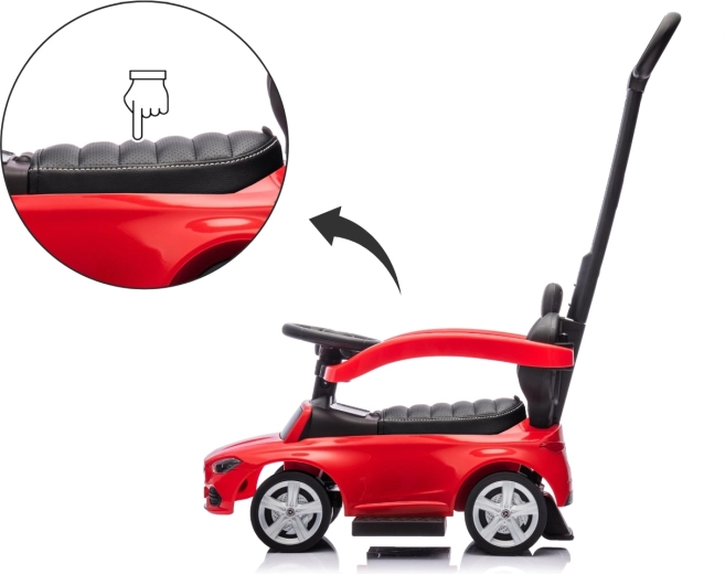 Comfortable eco-leather seat with backrest