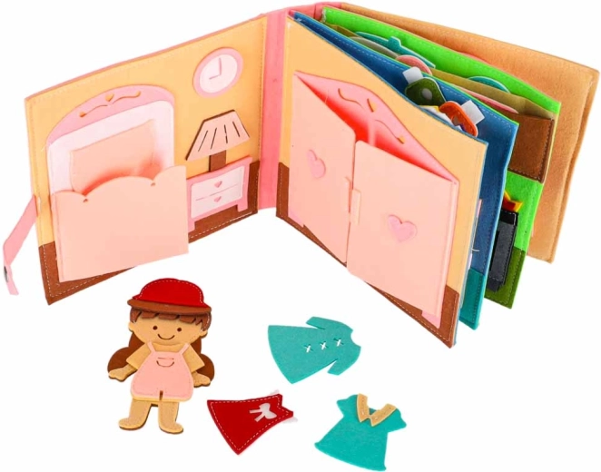 House with a bedroom for dress-up play
