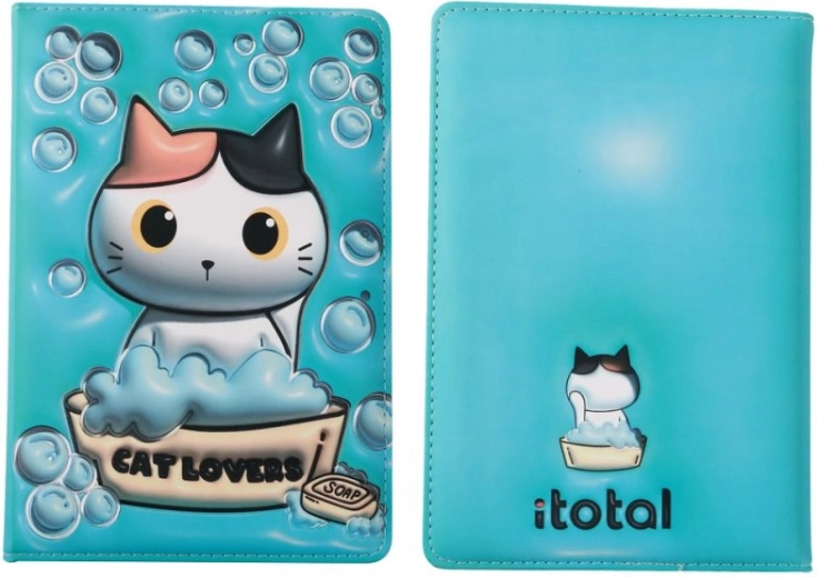 Notebook A5 blue in hardcover with foam cover 96 sheets