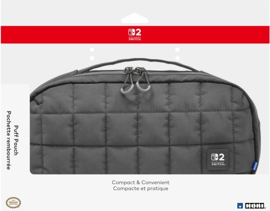 HORI Puff Pouch must kandekott NINTENDO SWITCH 2 jaoks