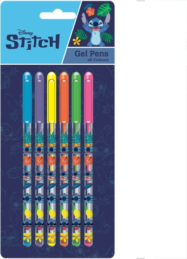 DISNEY Lilo & Stitch geelpliiatsite komplekt – 6 värvi