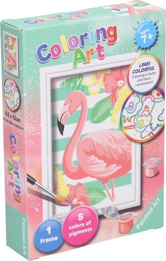 Numbrite järgi maalimine – flamingo, 13 cm