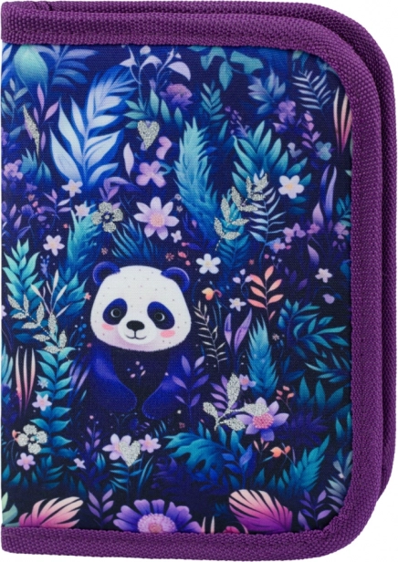 Baagl single-compartment school pencil case Jungle Panda