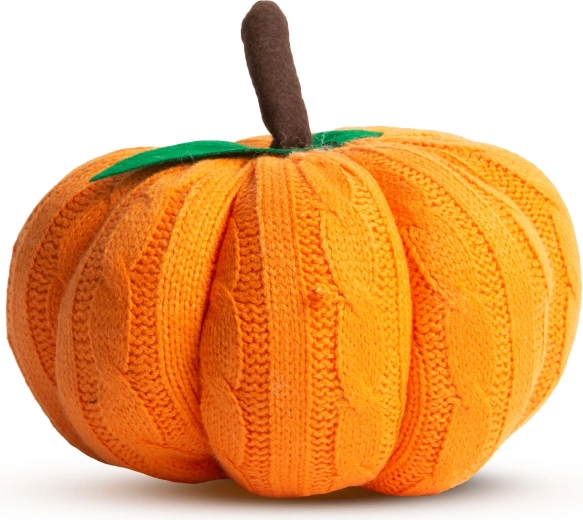 Orange Halloween Fabric Pumpkin Decoration 20 × 20 × 18 cm