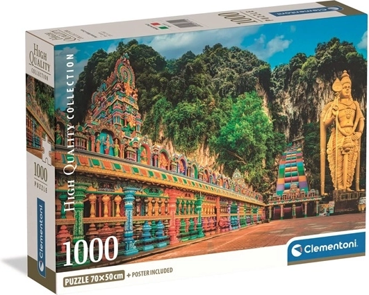 Clementoni 1000-piece compact puzzle – Painted Batu Caves