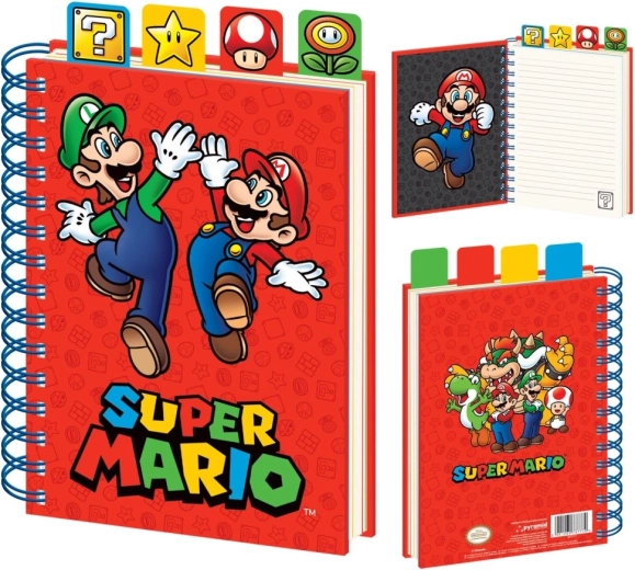 Super Mario spiraalplokk A5 eraldajatega
