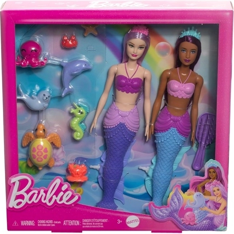Barbie Dreamtopia mängukomplekt 2 nuku ja loomakestega