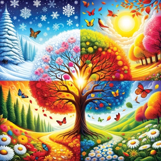 Four Seasons Puzzle 1023 Pieces