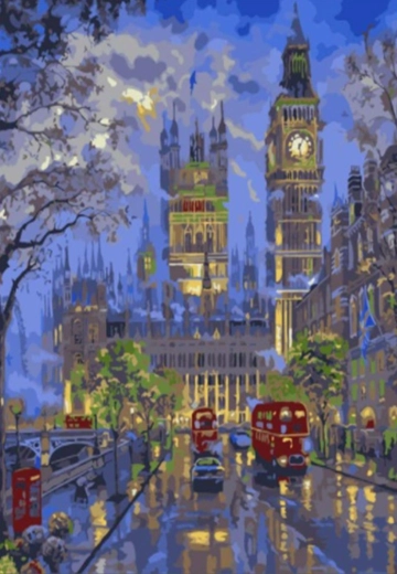 Norimpex teemantmaal London öösel 30 × 40 cm
