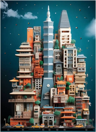 Taipei pusle 1000 tükki