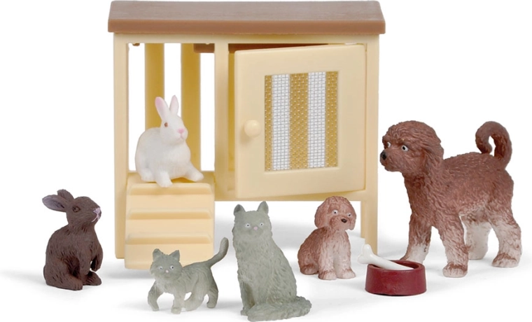 Lundby koduloomad nukumajja – koer, kass ja küülikud