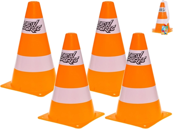 Plastist liikluskäbide komplekt 24 cm (4 tk)