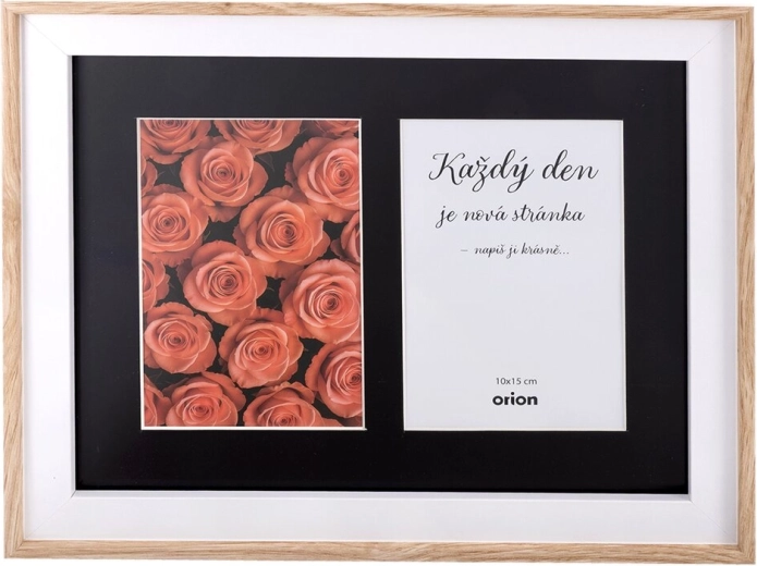 Beež puidust kollaaž-fotoraam 2 fotole 10 × 15 cm, 24 × 29 cm