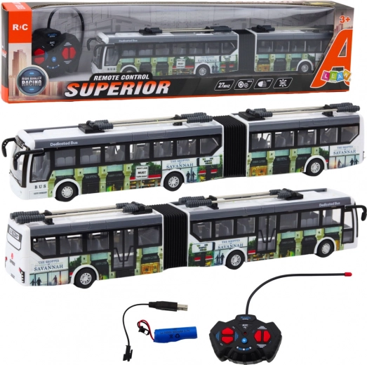 Remote Controlled City Trolleybus with Lighting