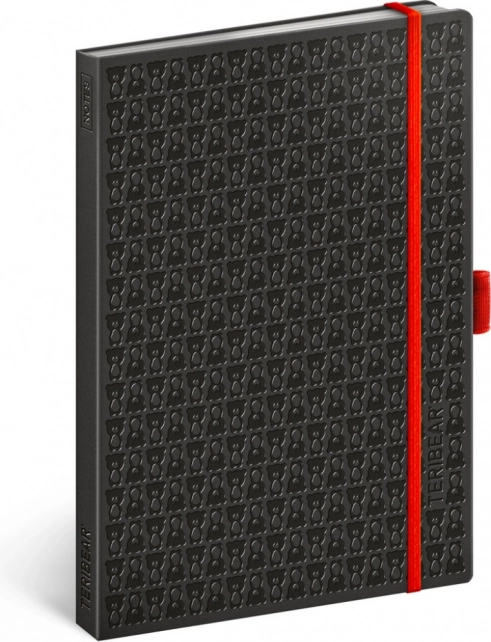 NOTIQUE jooneline märkmik TERIBEAR A5, must, 15 × 21 cm
