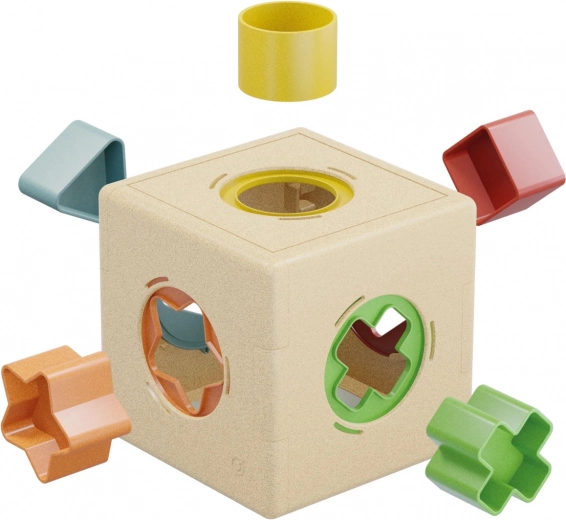 Quercetti shape sorter Kubo PLAYBIO molding cube for toddlers