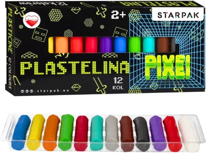 Plastiliin Game Pixel – 12 värvi