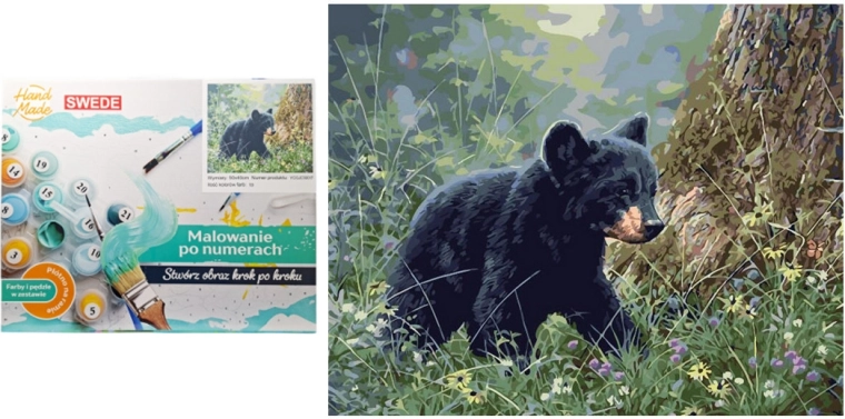Paint by Numbers – Brown Bear