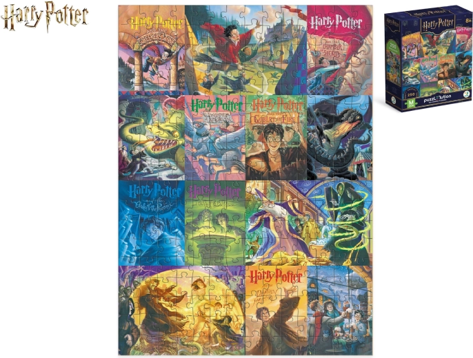 Harry Potter puzzle – collage of book covers (250 pieces)