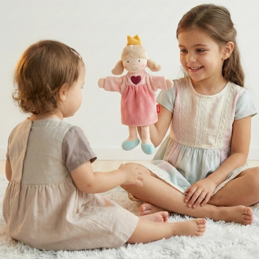 Hand puppet for puppet theatre and storytelling