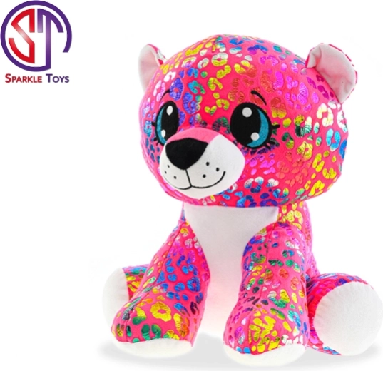 Plüüsleopard Rainbow Star Sparkle 24 cm, istuv