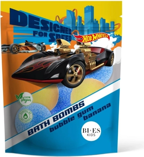 HOT WHEELS Bath Bombs with Bubblegum and Banana Scent