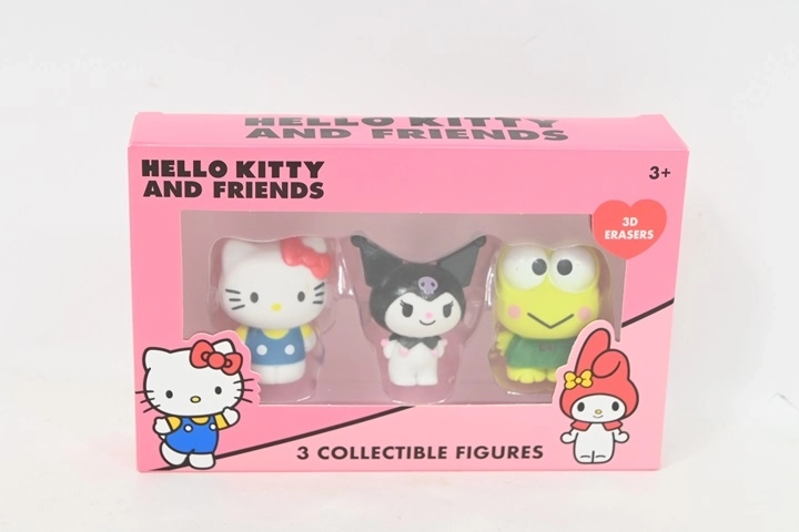 Hello Kitty and Friends 3D erasers – set of 3 pcs