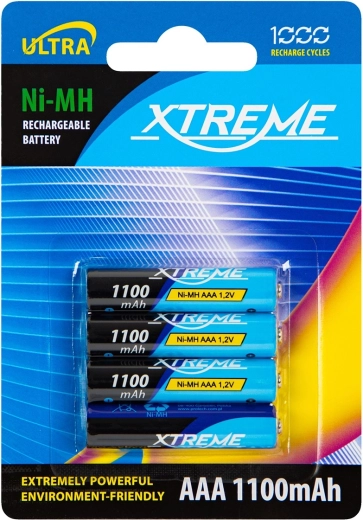 Laetavad akud AAA NiMH 1100 mAh XTREME – 4 tk