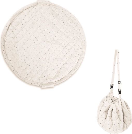 Play&Go Noomad Soft organic play mat and toy storage bag moon