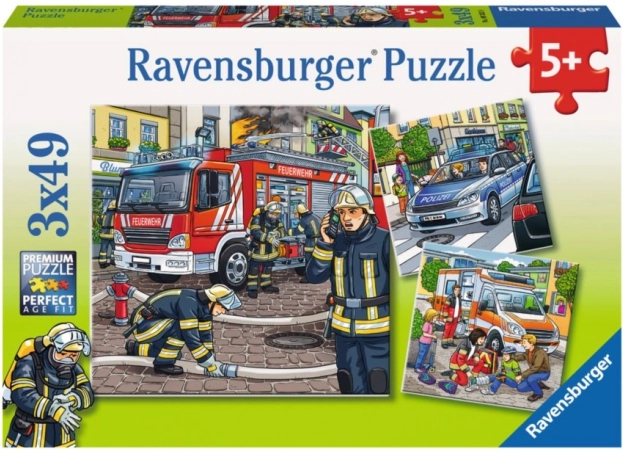 Ravensburgeri pusle Päästjad 3×49 tükki
