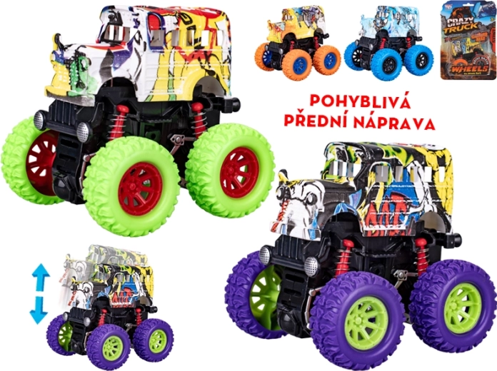 Crazy Truck hõõrdejõul liikuv buss 9 cm