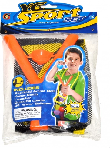 Slingshot with 36 Water Balloons