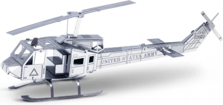 Bell UH-1 Huey metallhelikopteri 3D-mudel
