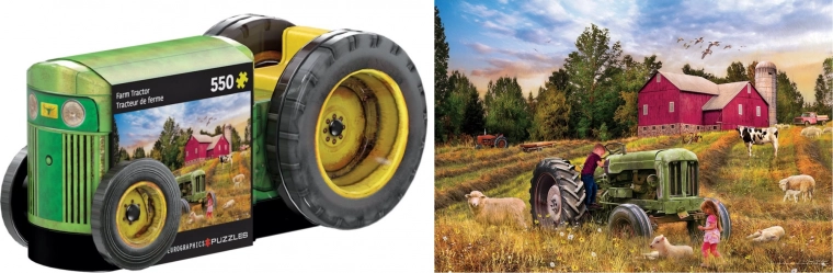 Pusle plekkarbis – vana traktor (550 tükki)